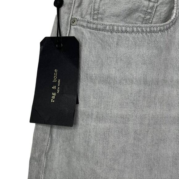 Rag & Bone 90s High Rise Jean in Anchor (Light Grey) Size 31/12 NWT $275 - Picture 8 of 16